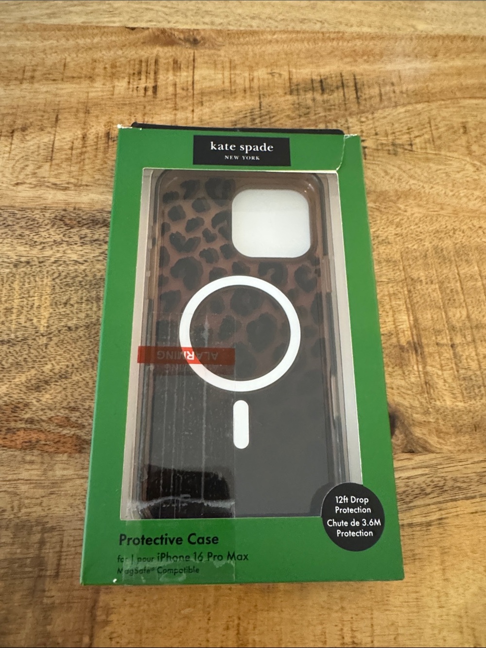 kate spade Leopard Print MagSafe Phone Case in Brown and Black iPhone 16 Pro Max